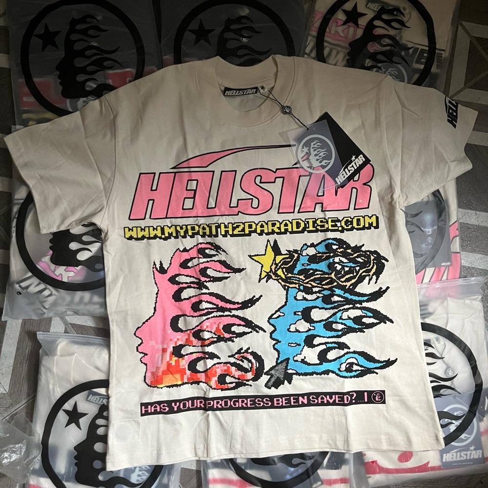 Hellstar Graphic Short Sleeve Tee - Cream